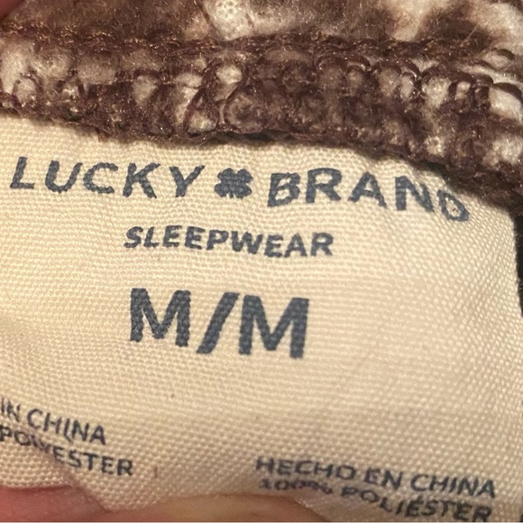 Lucky brand, sleepwear men’s pocketed, drawstring, flannel, medium - Picture 10 of 10